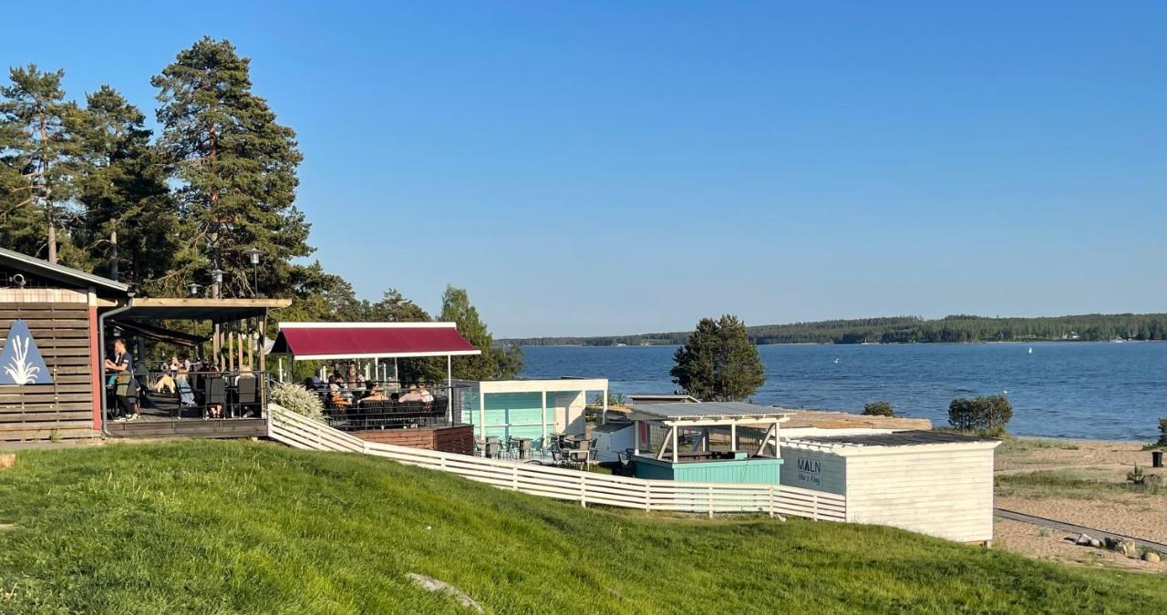 Hostel Hudiksvall Malnbaden Camping Kültér fotó