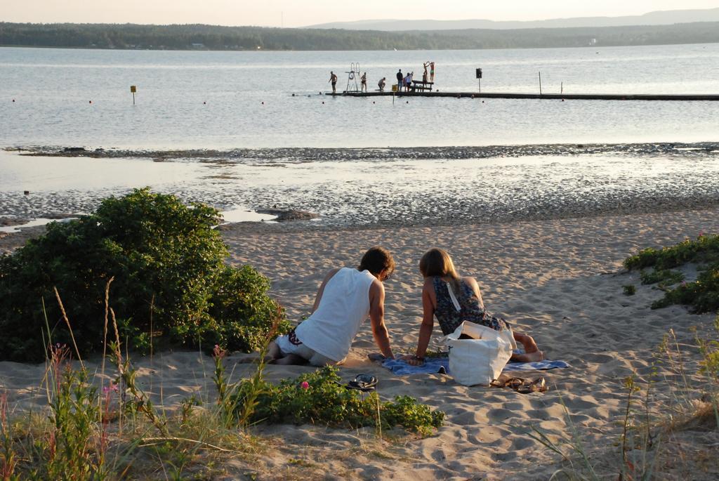 Hostel Hudiksvall Malnbaden Camping Kültér fotó