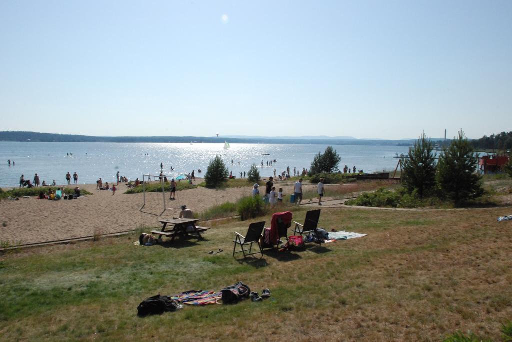 Hostel Hudiksvall Malnbaden Camping Kültér fotó